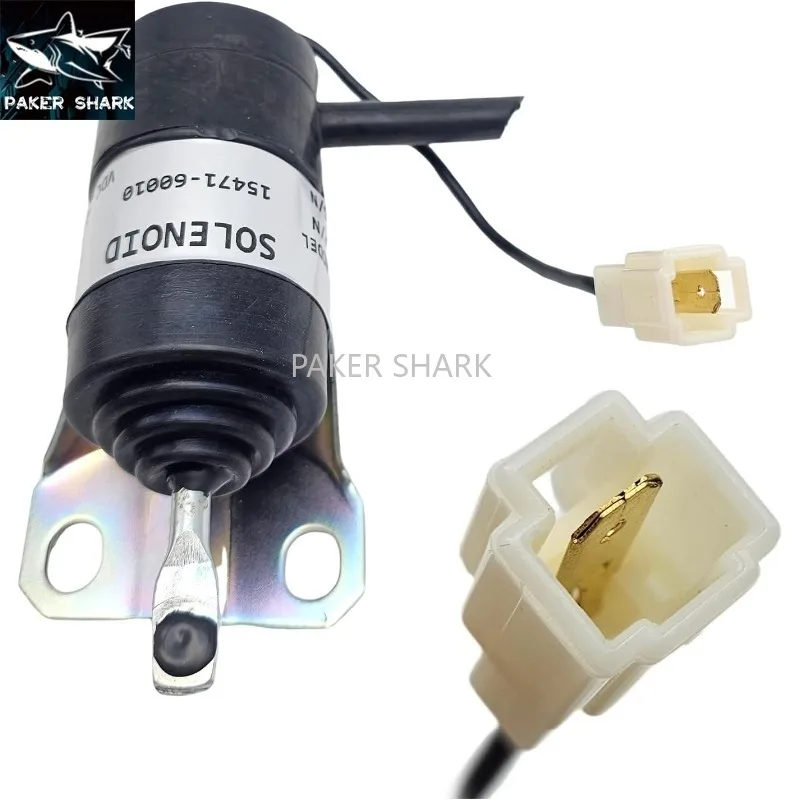 

0526001002 0526001001 15471-60010 Для Kubota KX161-2 V2203 Запорный электромагнитный клапан KX101 KX151 Запорный электромагнитный клапан экскаватора