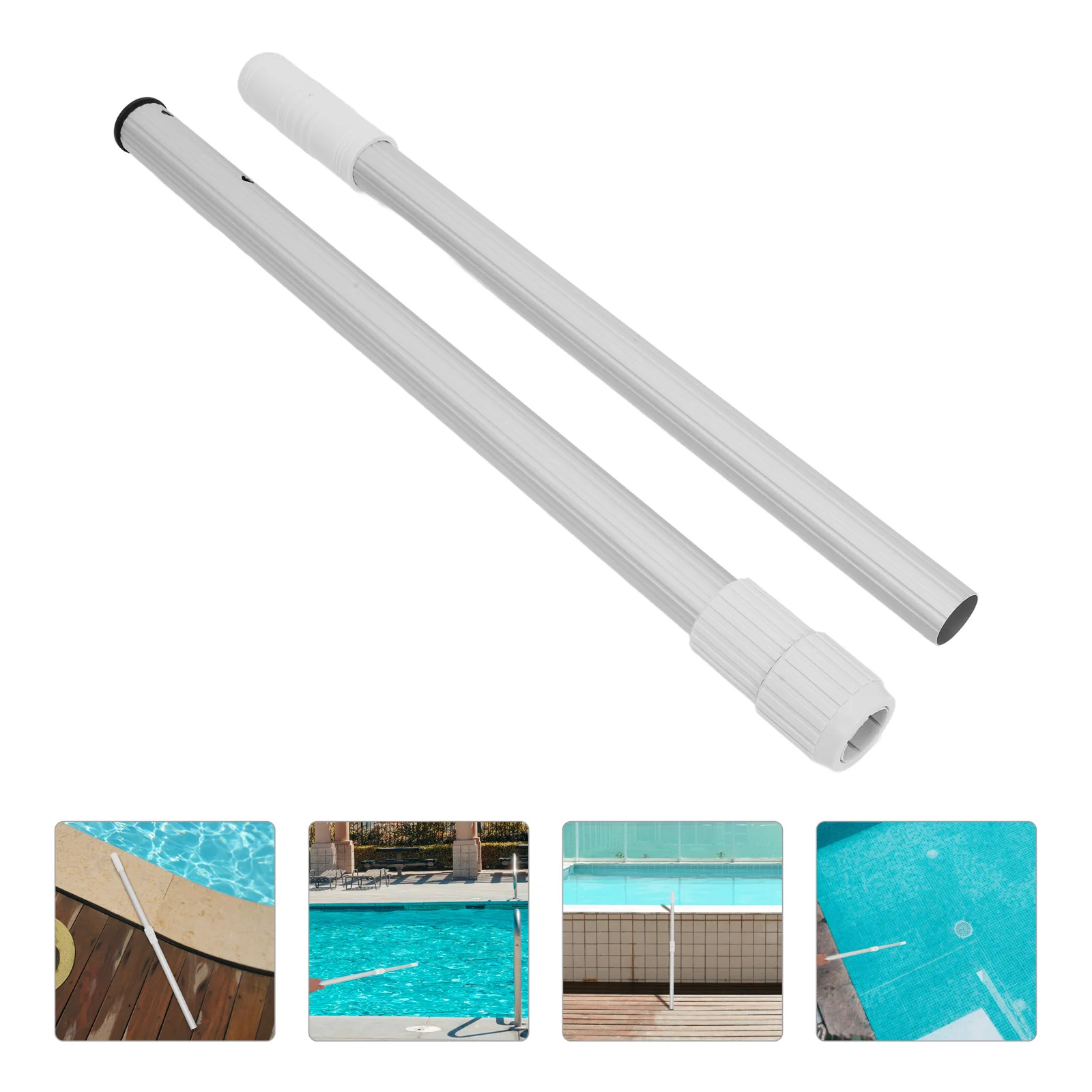 

Extension Rod Swimming Pool Telescopic Pole Extendable Aluminum Alloy Adjustable Connecting Skimmer for
