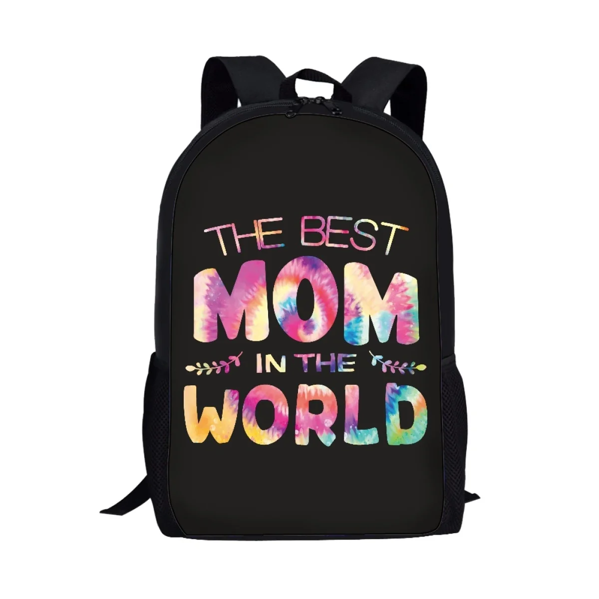 Tas sekolah motif I Love You Mother untuk pelajar laki-laki perempuan tas buku tas kasual penyimpanan ransel harian Remaja tas ransel Laptop