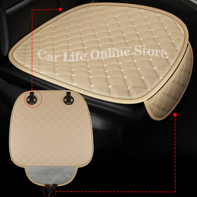 أربعة الموسم غطاء مقعد سيارة تتميز بكسوة جلدية مصنوعة من البولي يوريثين وسادة مقعد السيارات غطاء مقعد العالمي سيارة كرسي بطانة واقية حصيرة اكسسوارات السيارات