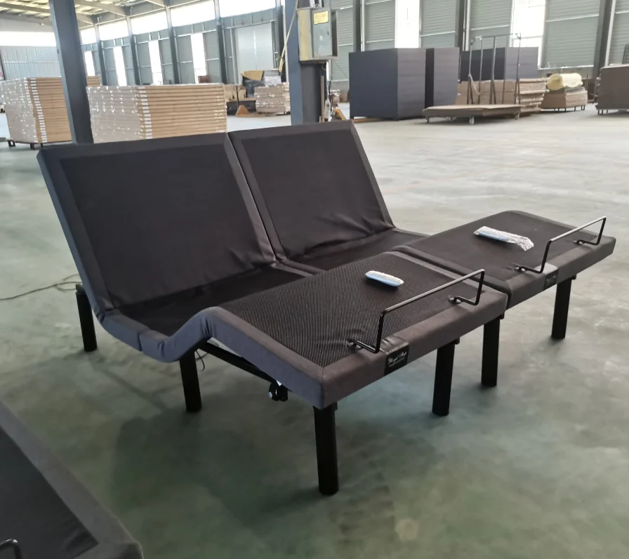 بيع المصنع مباشرة حجم الجملة تخصيص فاخر المسنين قابل للتعديل الملكة الملك إطار سرير كهربائي كهربائي #4