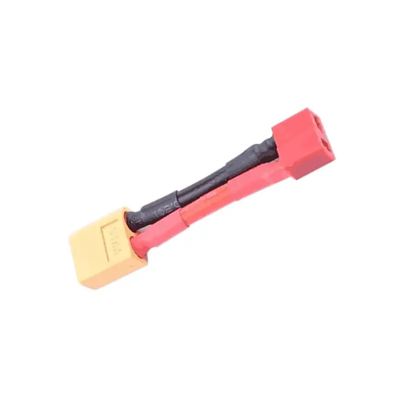 2 Pcs T Plug Deans Female To XT60 Male Wire Connector Adapter Converter For RC LiPo NiMH Battery 14awg 4cm