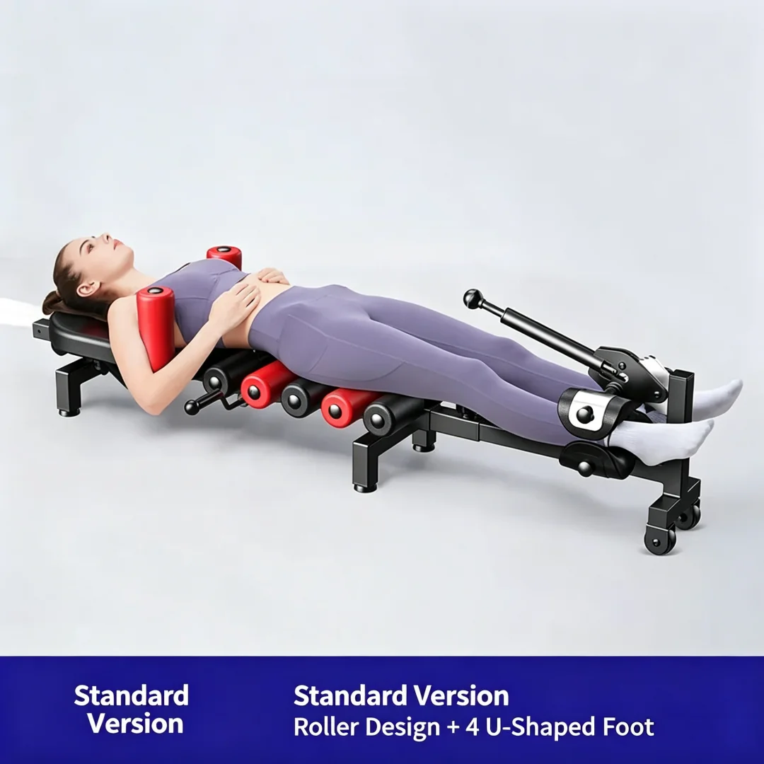 Household Spine Decompression Traction Bed Cervical Lumbar Stretcher Back Relax Inversion Machine Fitness Relief Tool