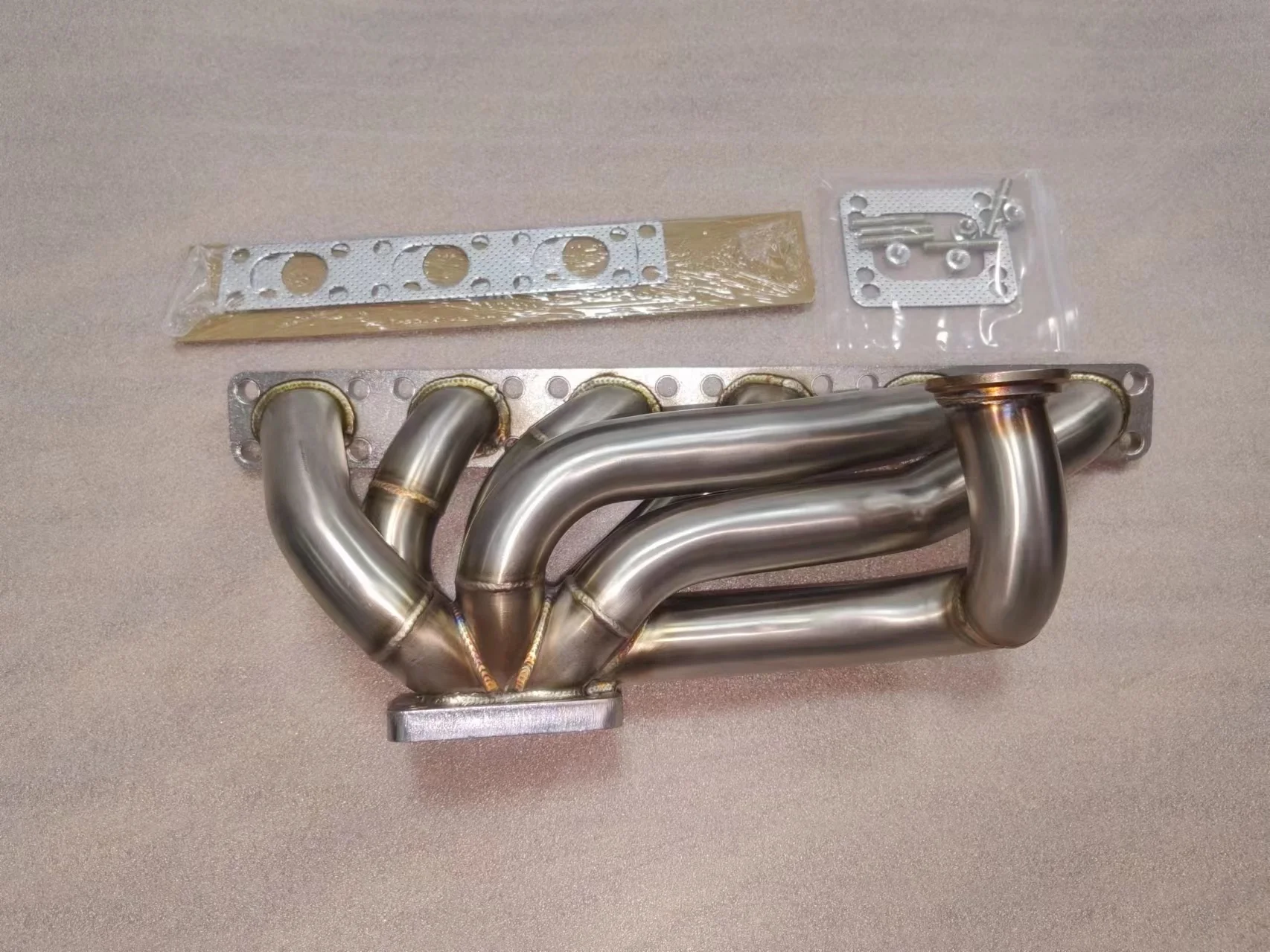 42mm Brushed T3/T4 Turbo Manifold For BMW E30 E34 24V M50/M52/S50/S52