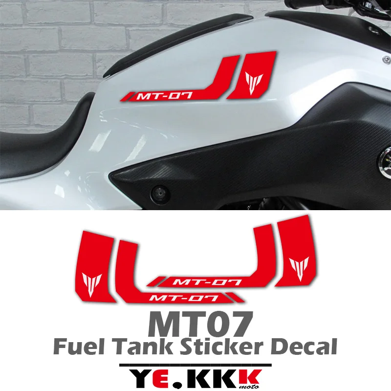 

For YAMAHA MT-07 MT07 Motorcycle Full Car Fuel Tank Sticker Decal Customized In Multiple Colors MT-07 LOGO New