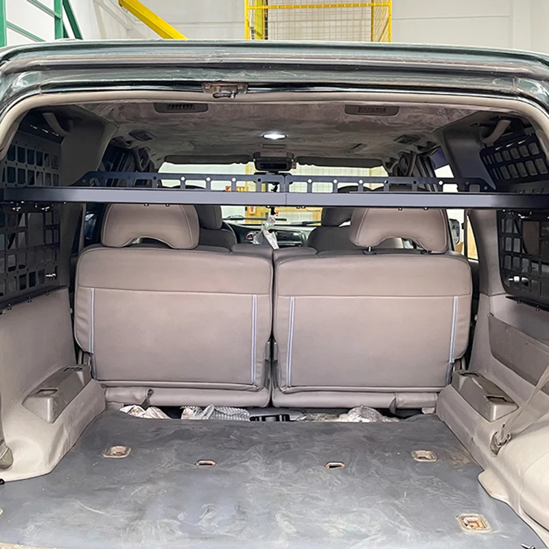 For Nissan Patrol Y61 Safari 1997-2016 5 Door Wagon Rear Boot Trunk Modular Cargo Rack Shelf Storage Hanging Board Molle Panel