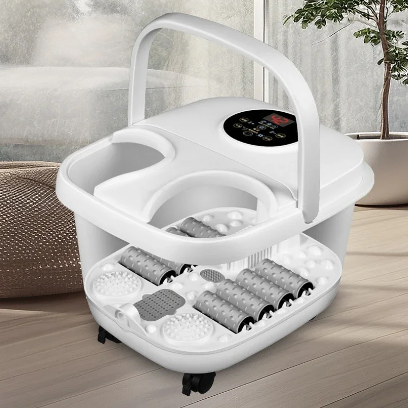 

Portable Heated Foot Spa Electric Thermostatic Massage Bucket Digital Control Home Zitbad Volwassenen Opvouwbaar Home Furniture