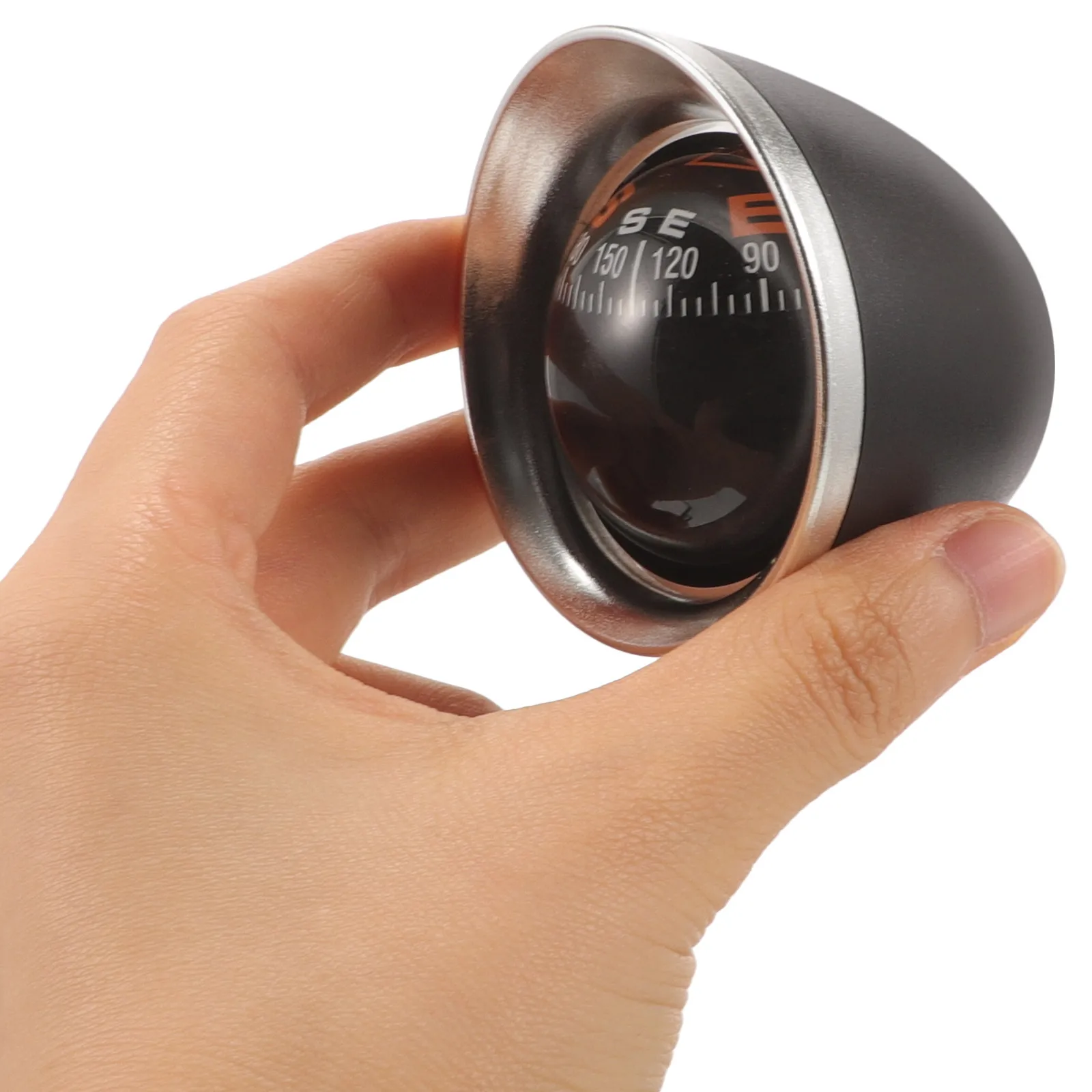 

Compass Ornaments for Car Dashboard ABS Acrylic Material Sphere Shape Adhesive Base Navigation Direction Car Accessories Camping