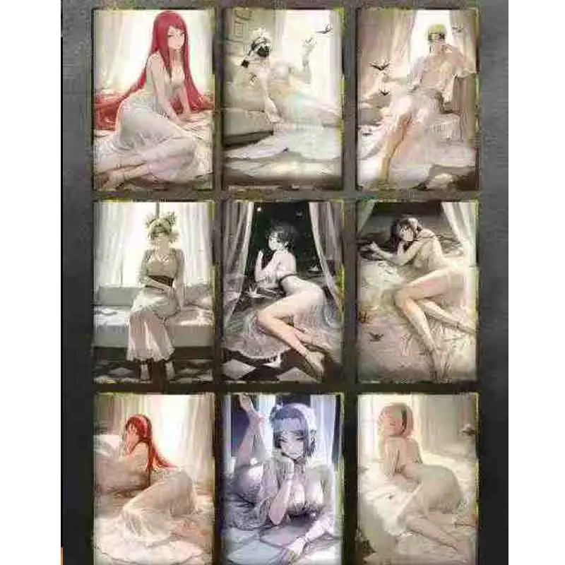 Wholesales Naruto Collection Cards Wave1 color Paper Unique Process Various Themes 1 Case Rare Playing Cards Games Toy