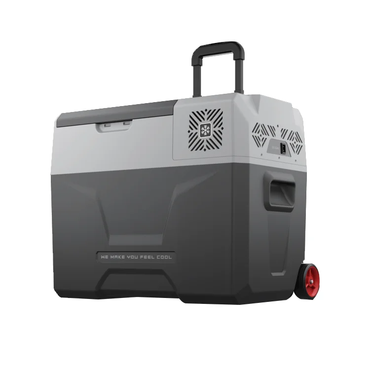 Portable Car Fridge 40L Refrigerator Outdoor Cooler Box for Track RV Tent With Li-battery