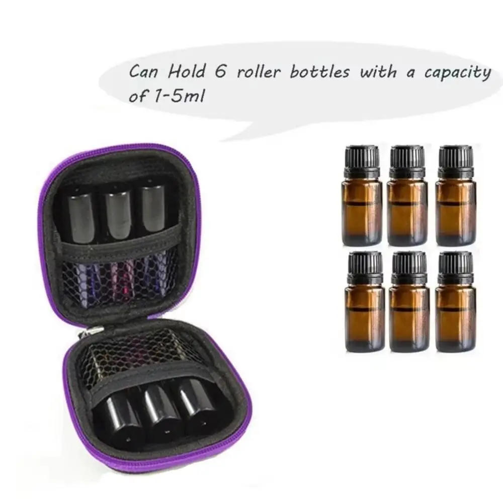 Portable Shockproof Essential Oil Storage Box Moisture-proof Compact Earbud Organizer Hard Shell Carrying Case Home Organization