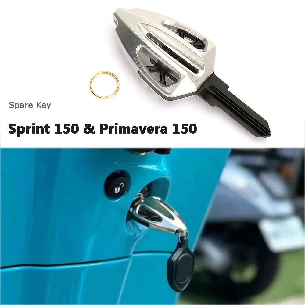 

Motorcycle Spare Key For Vespa Primavera 150 Sprint 150 PRIMAVERA SPRINT 150 Accessories CNC Aluminum Chip Keys