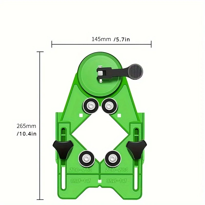 Drill Guide Positioning Tool for Tile, Glass, Marble – Vacuum Suction Holder for Accurate Drilling, Ceramic Tile Chamfering Tool