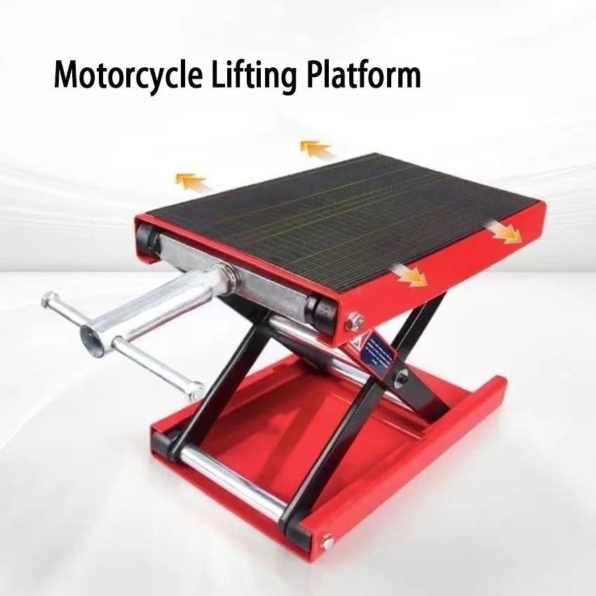 500KG Motorcycle Scissor Hoist Jack Lifting Cranes Motorcycle Repair Stand Center Scissor Lift Hoist Workshop Bench Lifting Tool