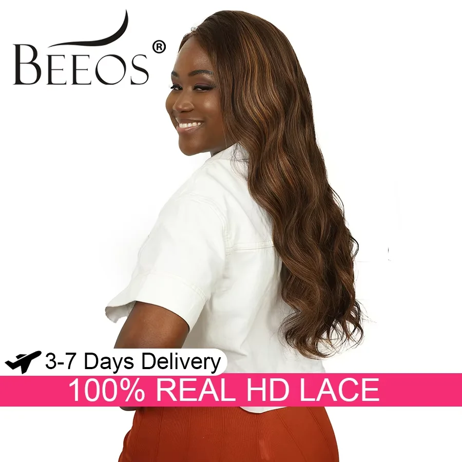 

Бесшовный парик с HD-кружевной застежкой 5x5, с мелированием, из 100% натуральных человеческих волос, с невидимым HD-кружевом, с глубоким пробором, окрашенные бразильские волосы