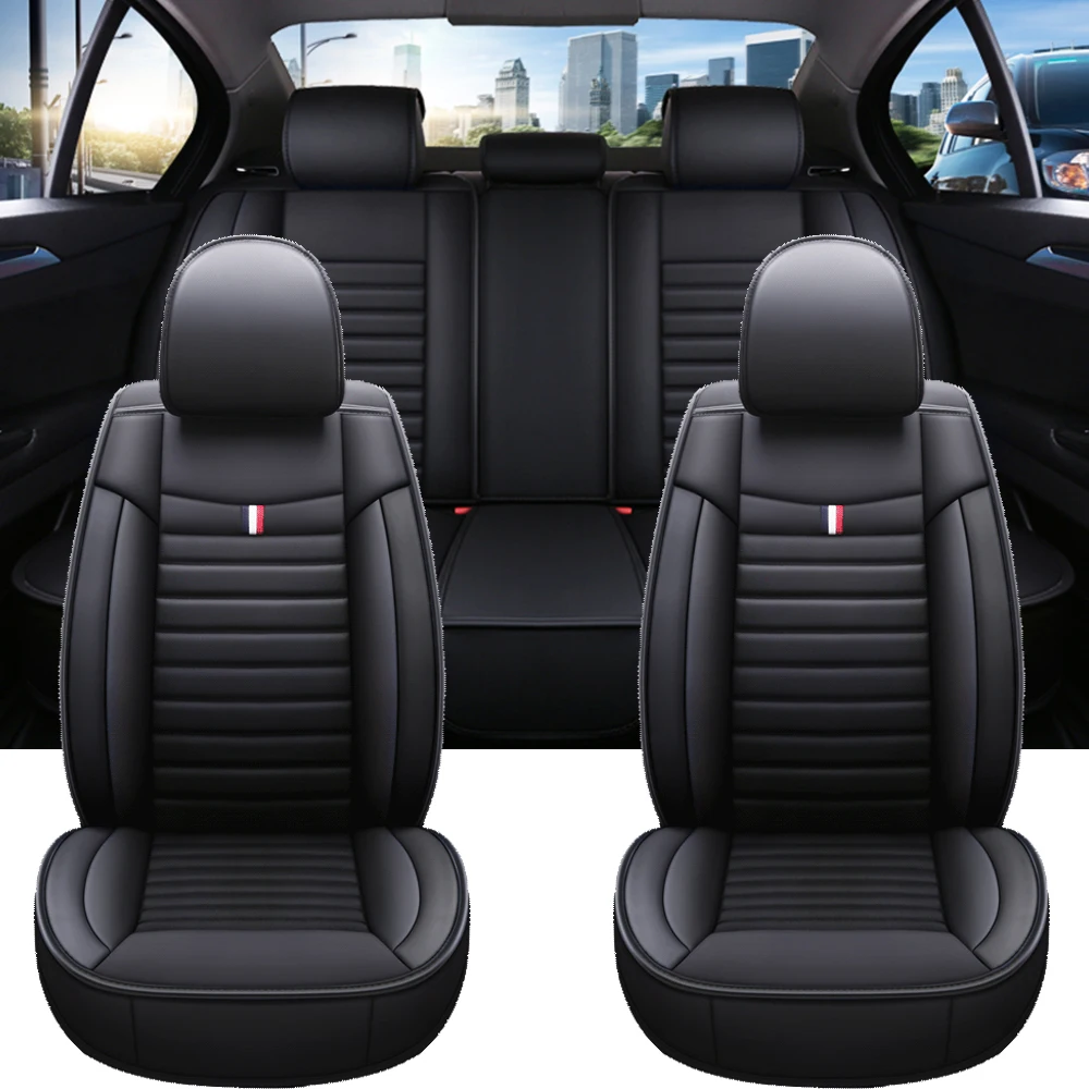Full Coverage Universal Pu Leather Car Seat Covers for Camry 50 70 I30 I20 Lada Granta Polo Sedan Kia Rio 4 Ceed Car Accessories