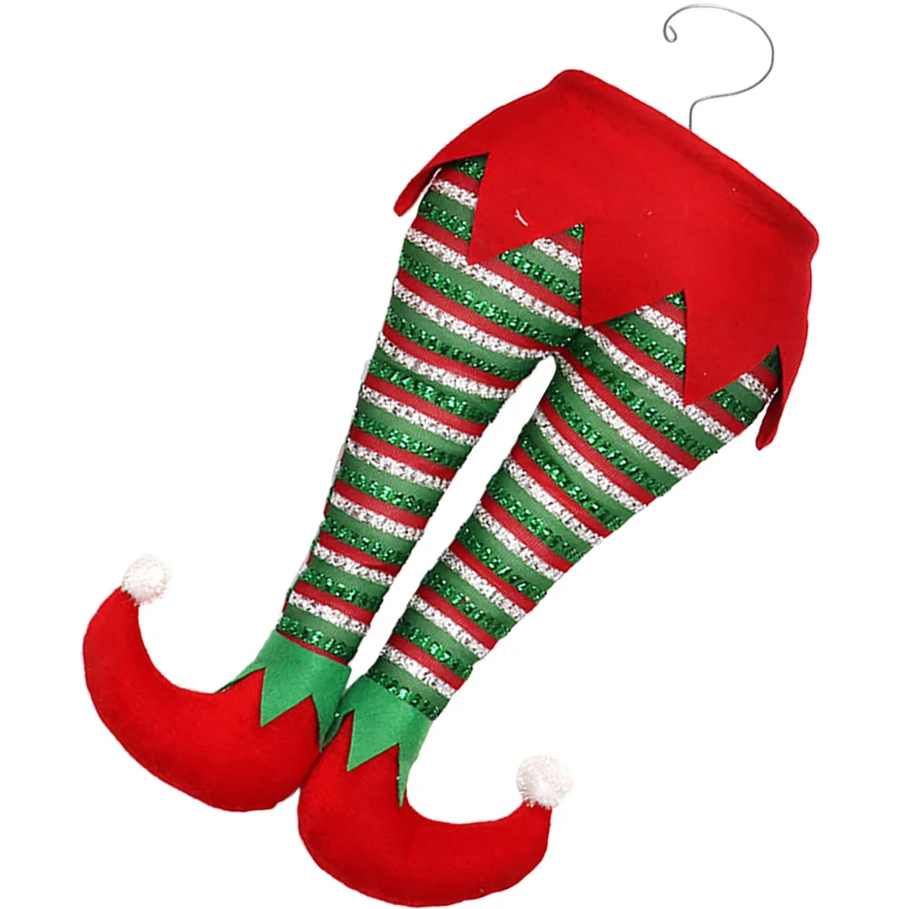

Christmas Elf Legs Hanging Decor Exquisite Holiday Ornament Christmas Tree Decoration Festive Xmas Tree Topper