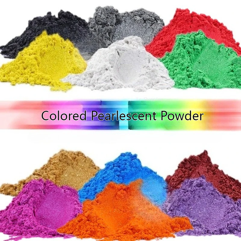 

1000g Colored Pearlescent Powder Handmdade DIY Lacquer Wax Ink Coating Injection Molding Resin Watercolor Iridescent Mica Powder
