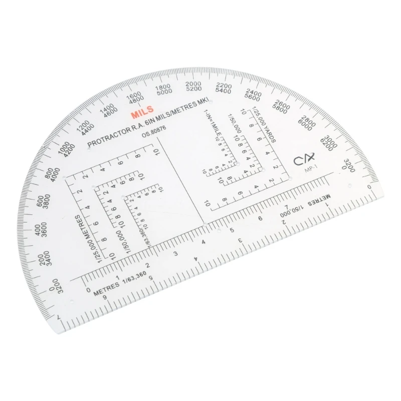 Military Map Coordinate Scale Protractor Romer Grids Reference Tool