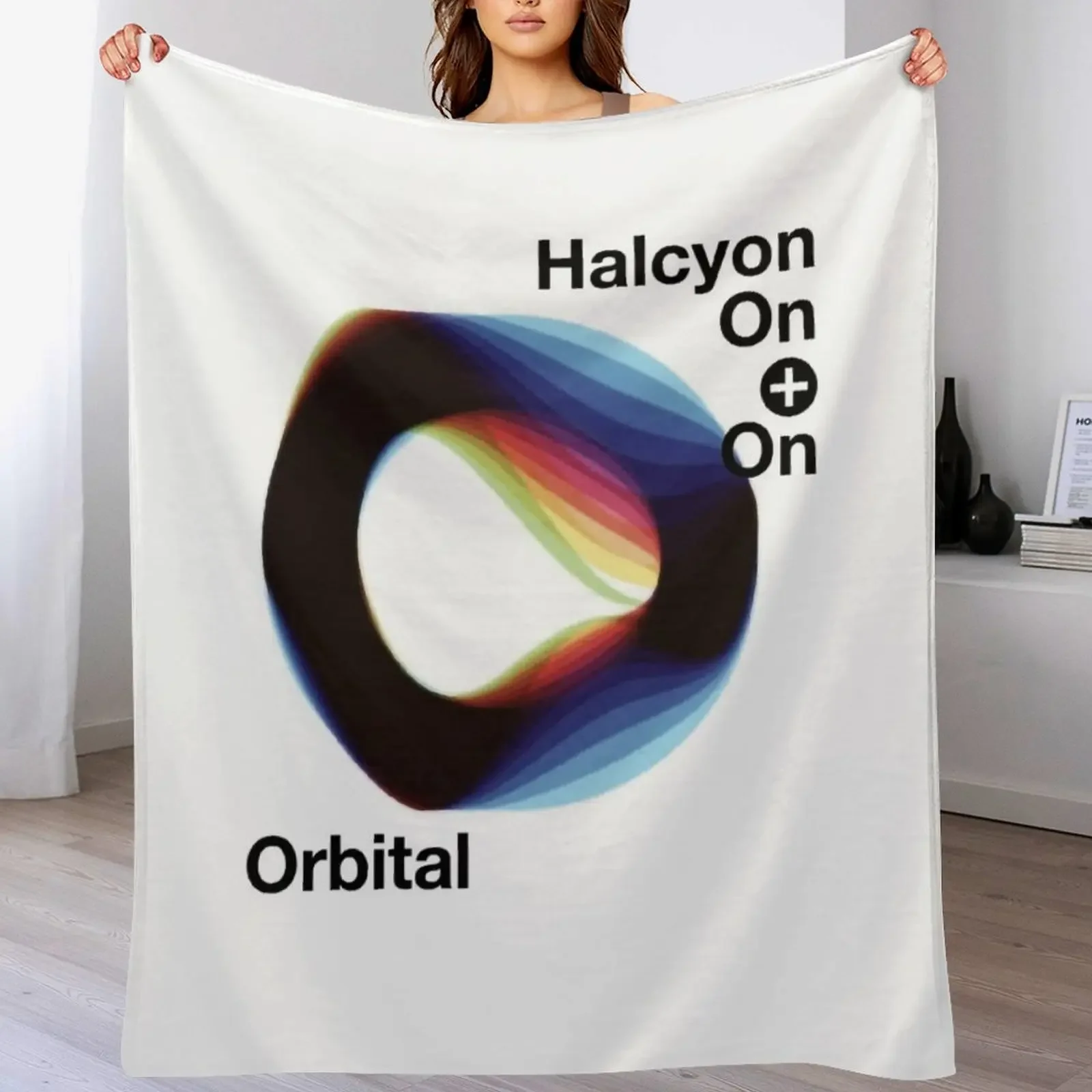 

Orbital - Halcyon On + On Premium Throw Blanket Vintage Sofa Quilt Nap Furry Blankets
