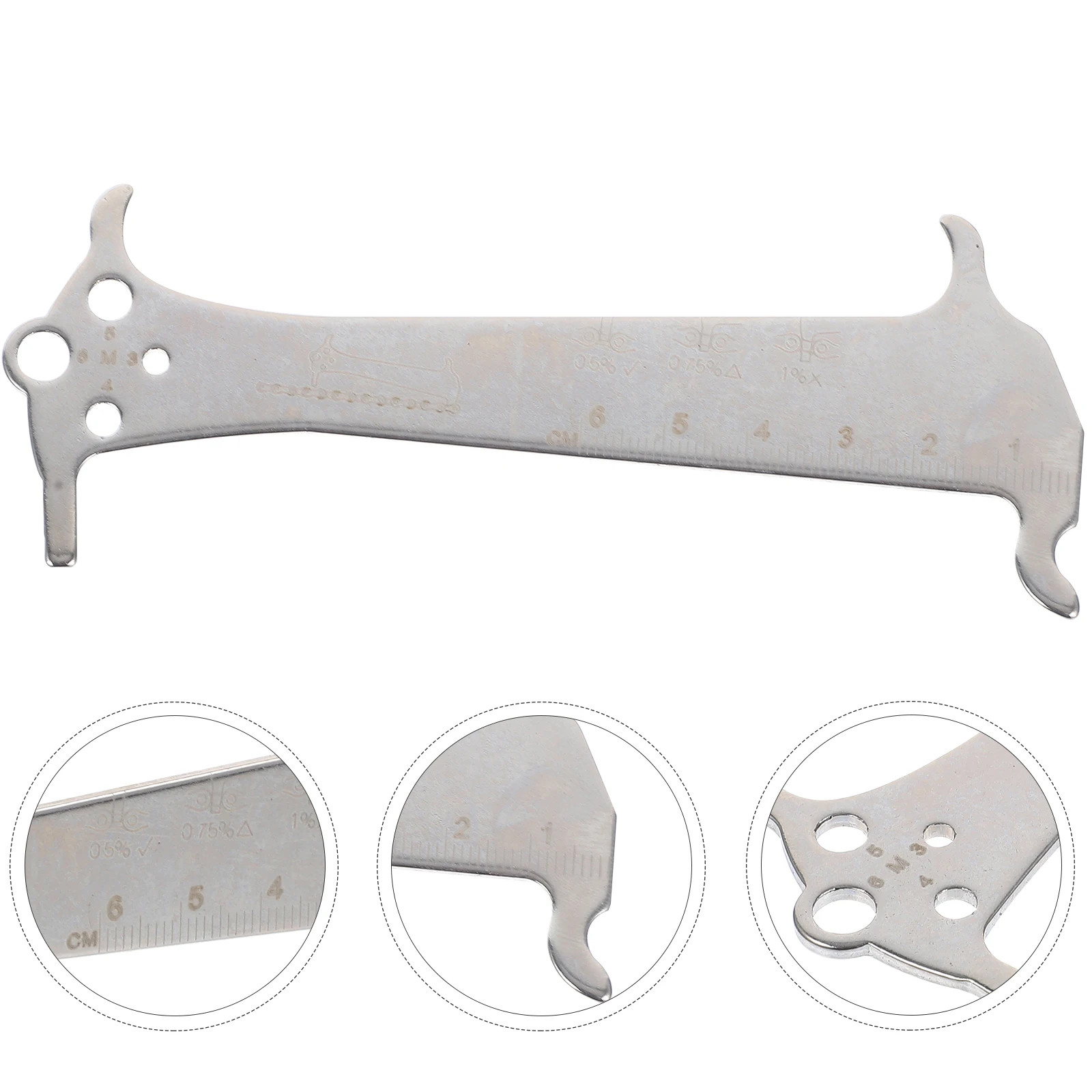 

1pc Bike Chain Wear Indicator Durable Measuring Tool Portable Repair Checker Gauge Cycling Accessories Lightweight Efficient