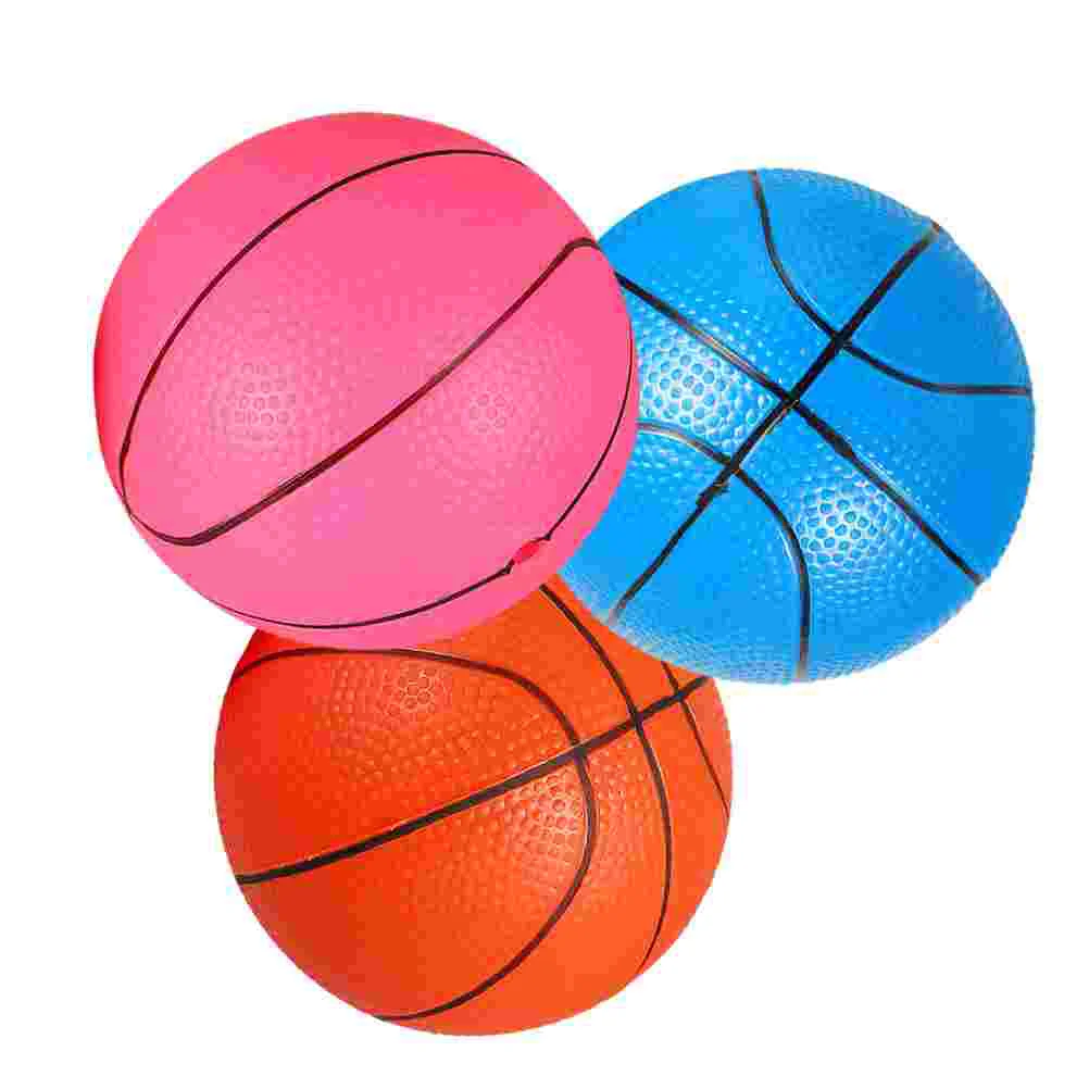 3 Pcs Basketball Bouncing Balls Toys Children Basketballs Kids Sports Supply Puzzle