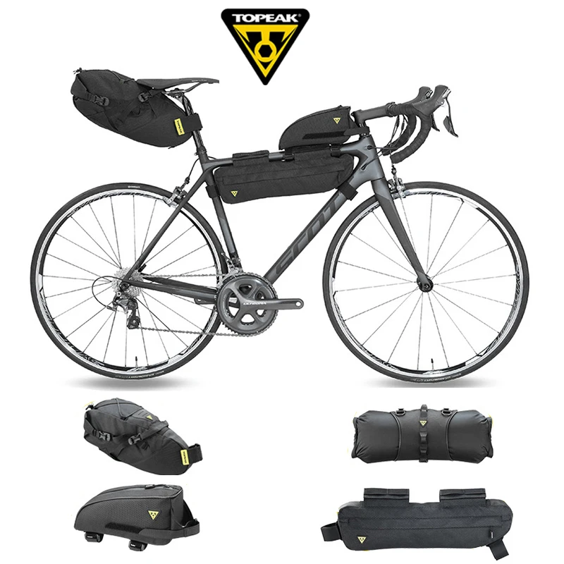 TOPEAK Bicycle Waterproof Bag MTB Bike Top Tube/Handlebar/Saddle Rear Bag Cycling Head /Top / Beam /Tail Pack Adventure Series