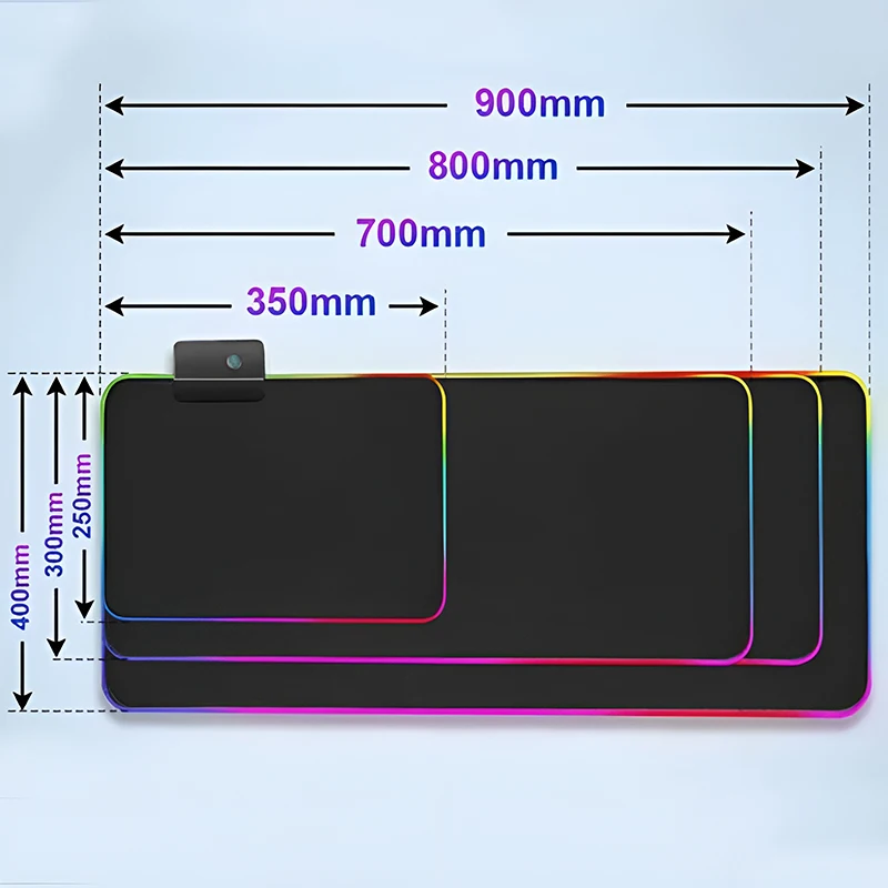 RGB Mouse Pad D-Dragon Ball Large xxl Desk mat Computer keyboard LED Office Laptop gaming accessories carpet Backlight mousepad