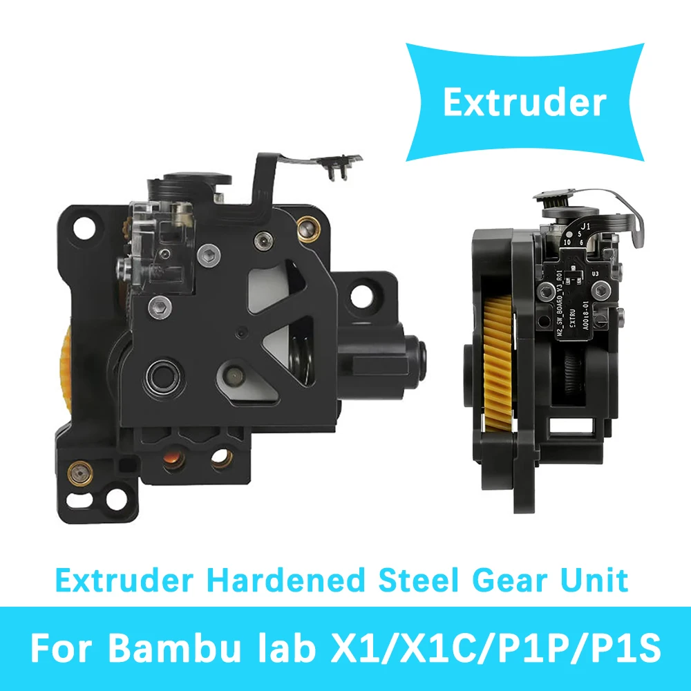 P1S P1P Extruder Hardened Steel Extruder Unit For Bambu Lab X1 X1C Combo Hotend Extruder Gear For Bambu Lab P1/X1 Series