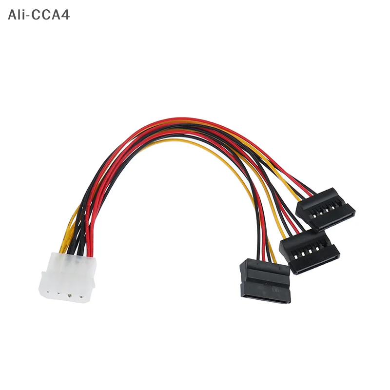 

CCA4-4Pin IDE Molex To 3 ATA SATA Power Splitter Extension Cable Connectors