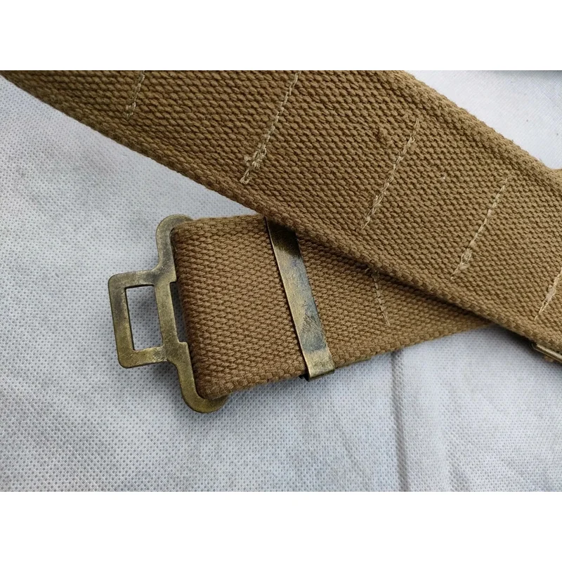 Cinturón militar británico P37 de lona Segunda Guerra Mundial - imagen 2