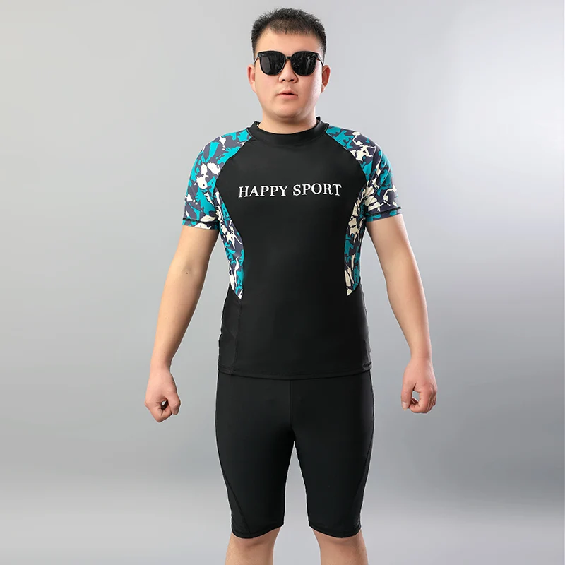 Swimsuit Men Quick Dry Swimwear Swimming Indoor Pool Top Trunks Beach Man Rash Guard Short Surfing Bathing Suits Plus Size 9XL