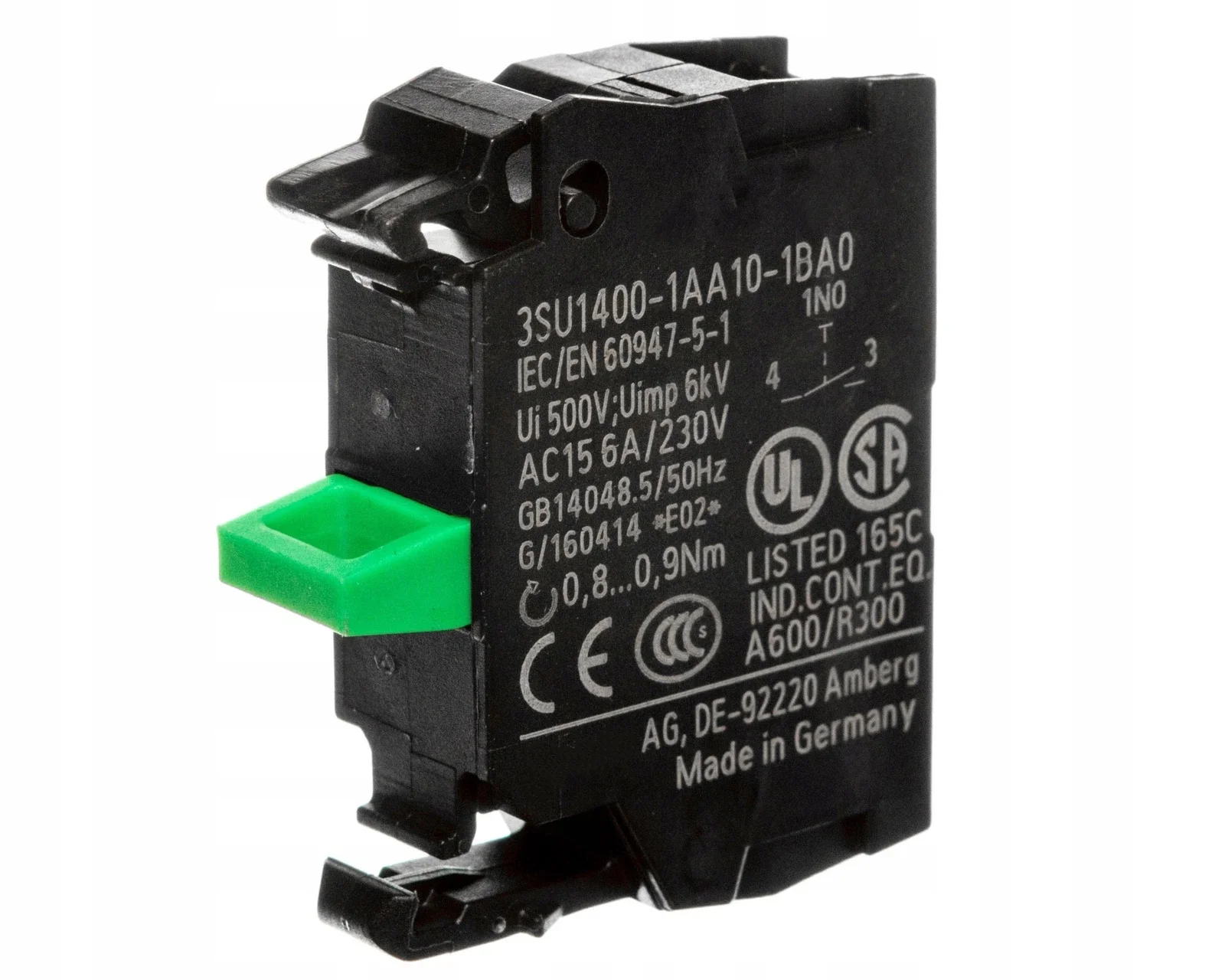 3SU14001AA101BA0 3SU1400-1AA10-1BA0 Contact block