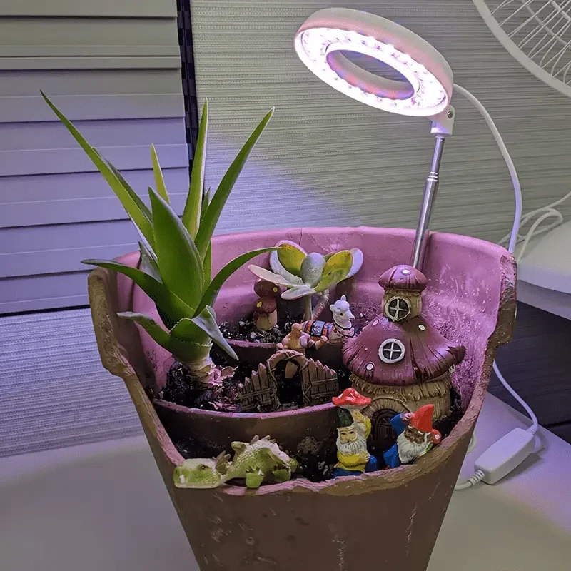 LED Full Spectrum Plant Light For Indoor Plants Height Adjustable Grow Lamp Outdoor Lamp Ideal For Small Plants