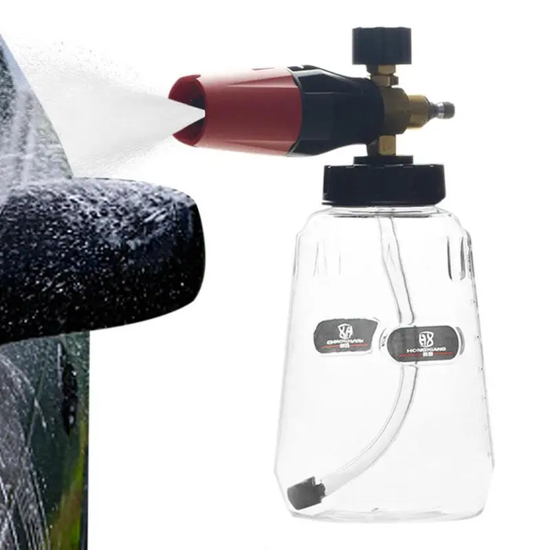 

Pressure Washer Foam Car Washer Cannon Snow Foam Generator High Pressure Car Wash Foamer Cannon Nozzle Car Wash Accessories Kit