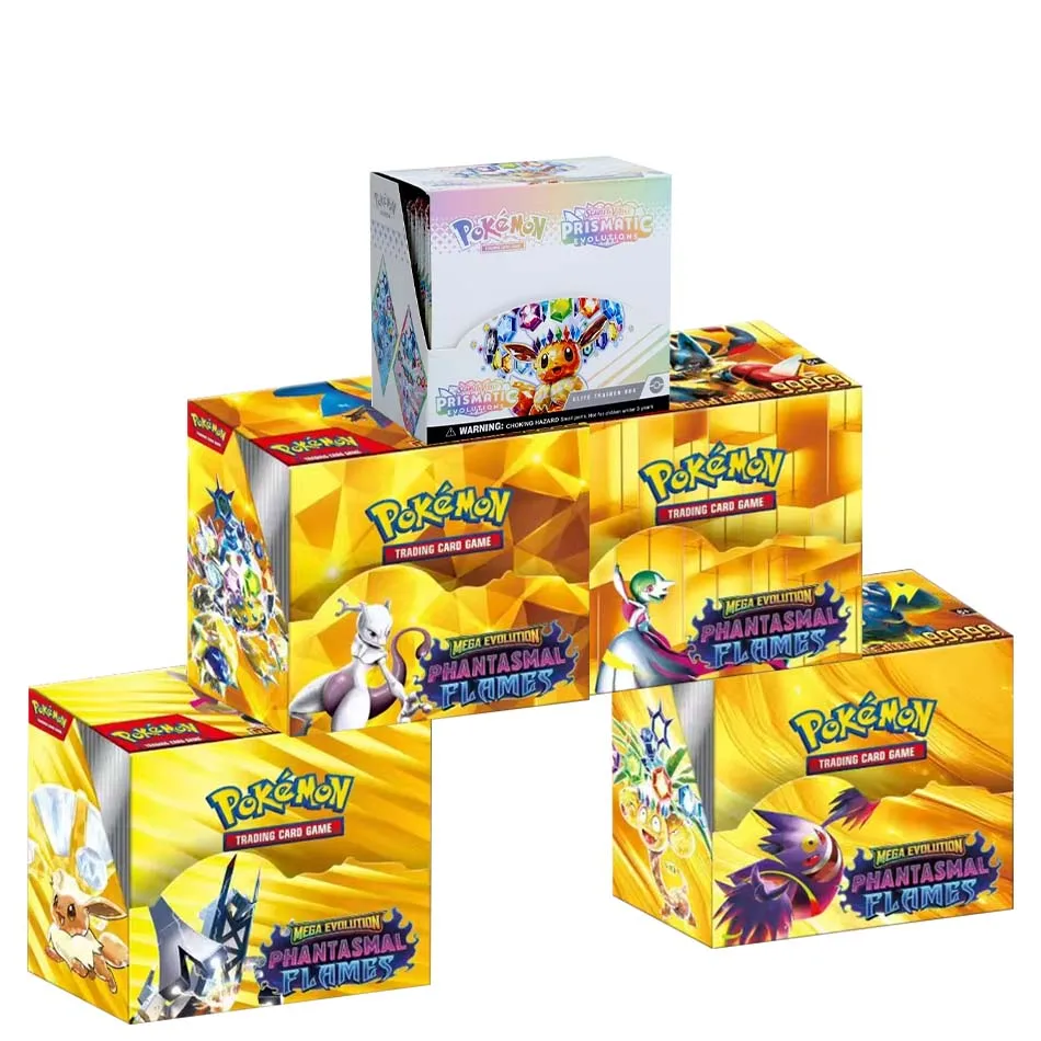 

НОВИНКА: Набор карт Pokemon Prismatic Evolutions (36 шт.), английская версия, бустер-пак для битв, подарочная карта для транзакций