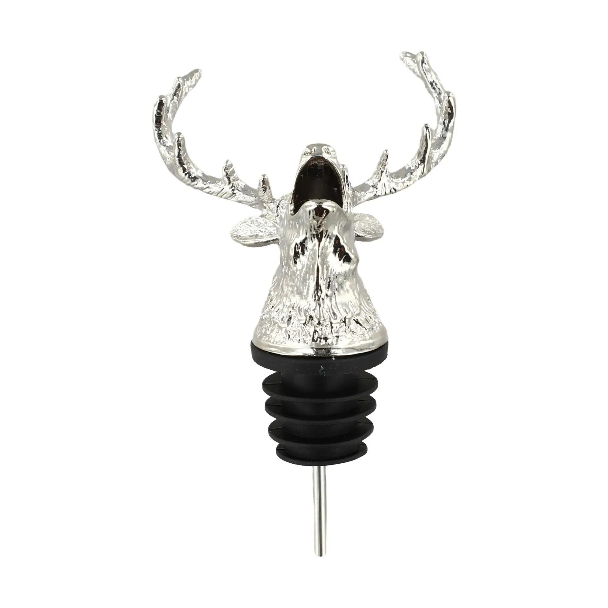 Wine Aerator and Pourer Tool with Zinc Alloy Animal Shape and Silicone Stopper for Smooth Pouring and Leak Resistance