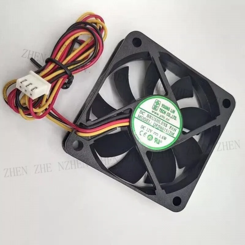 Y 1 Pc. DFB601512M  DC12V 1.6W 6CM 6015  3-Wire  Cooling Fan