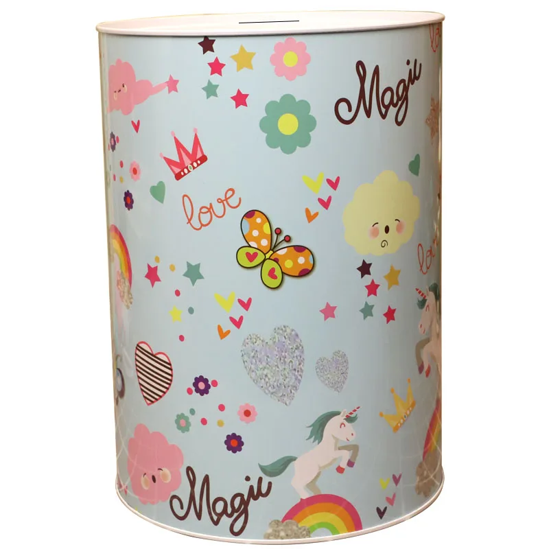 King Saving Money Coin Acceptor Piggy Bank High Quality Euro Banknote Children Savings Period Storage Tirelire Home Decoration