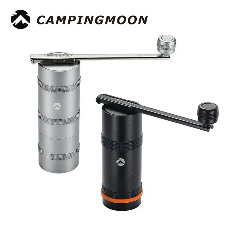 Campingmoon CC-115 CC-152 Stahl-Kaffeemühle mit Flachgriff, klappbare Kaffeemühle mit Stahlkern – Detail 1