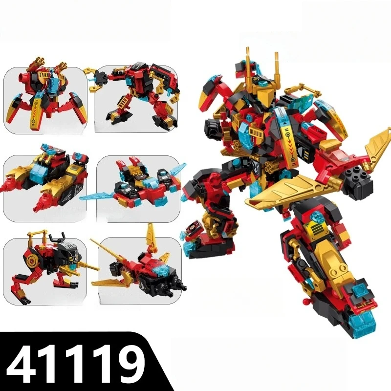 

Transforming Robot Building Blocks, Cool Mecha Model Ornaments, Cyberpunk Collection Figures, Toys, Educational Gifts