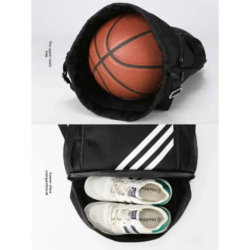 TINSOL NUOVA vendita calda Zaino con coulisse Softback Grande capacità Tasche separate ad asciugatura rapida Borsa da basket per nuoto Uomo Donna