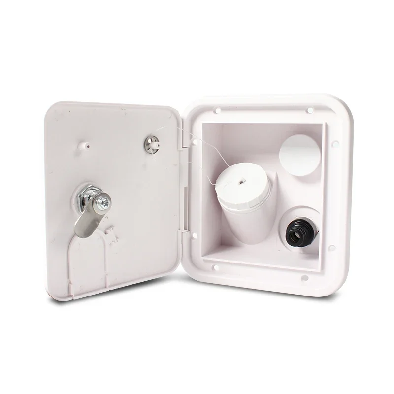 

TYTX RV Square Water Filling Port With Lock Filling Port Caravan Gravity Filling Camping Car Pumping