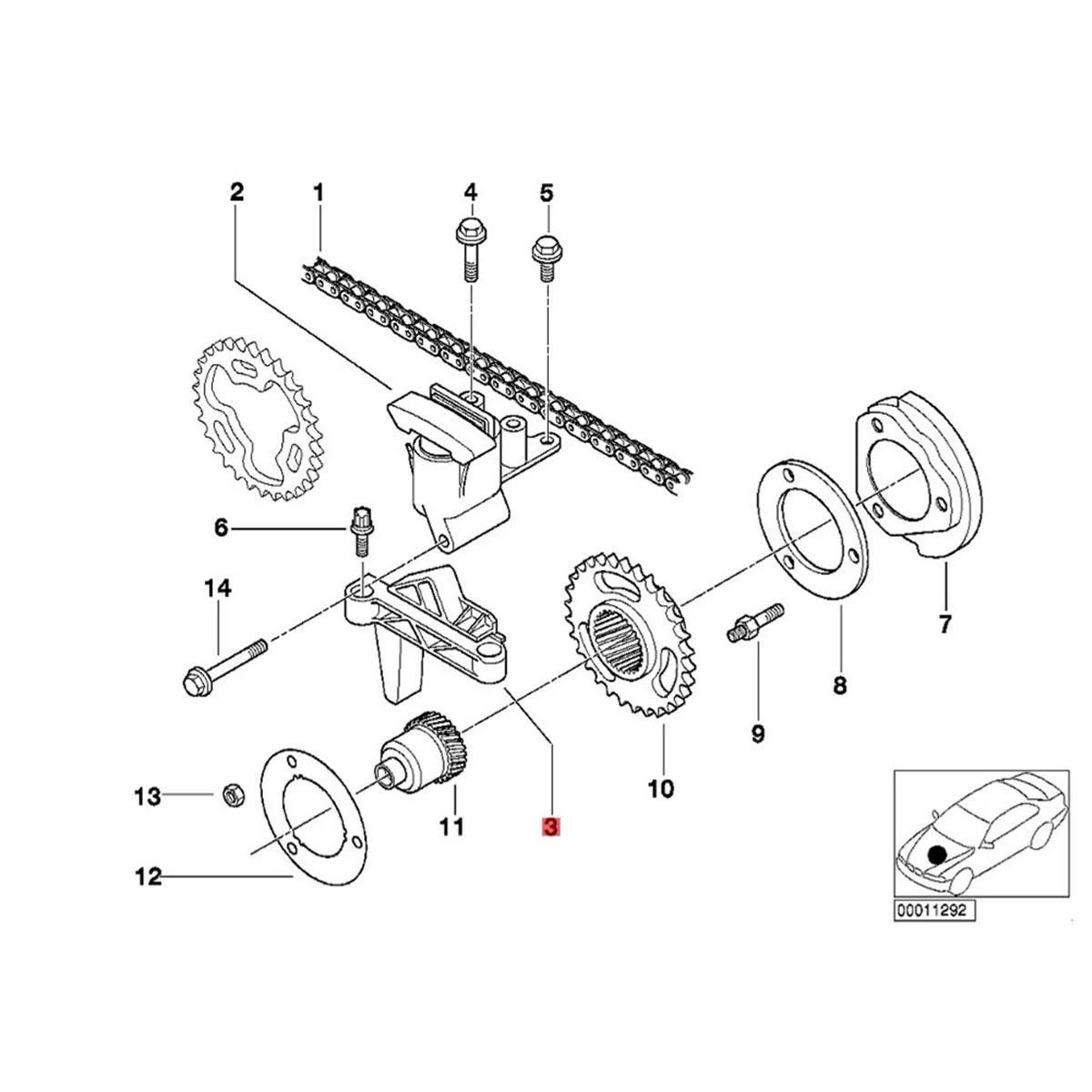 Timing Chain Guides 11311722651 for 5 Series E36 E46 E34 E39 X5 328I