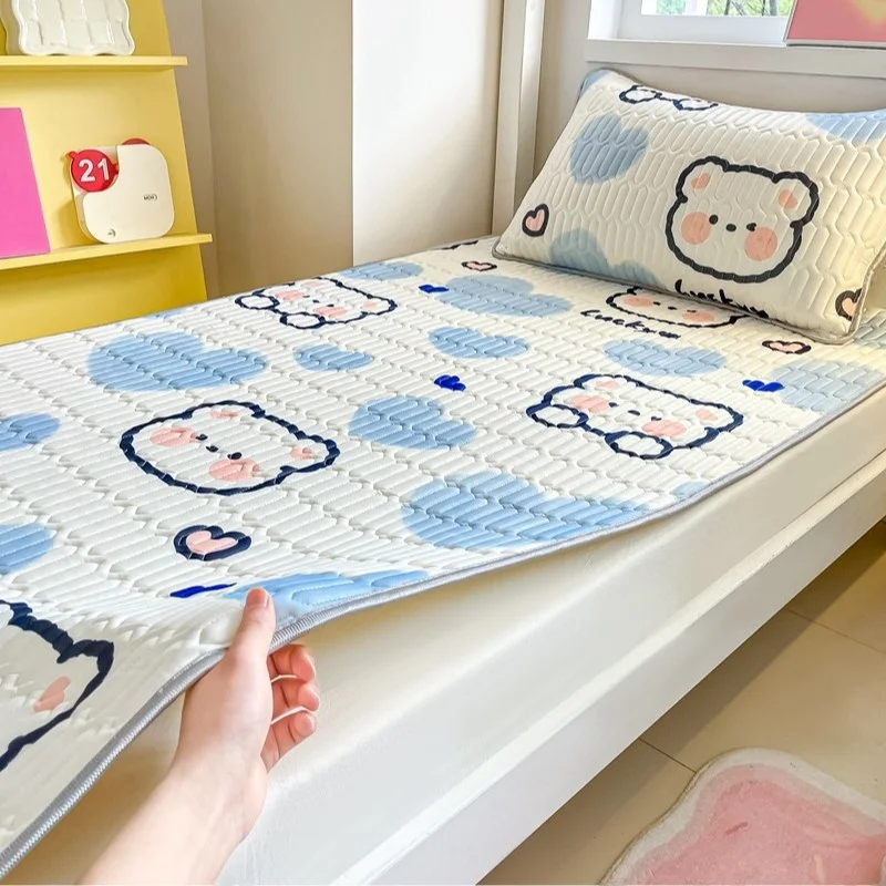Class a Cool Feeling Silk Cooling Mat Summer Student Dormitory Bedding Air Conditioned Upper And Lower Berth Single Soft Mat