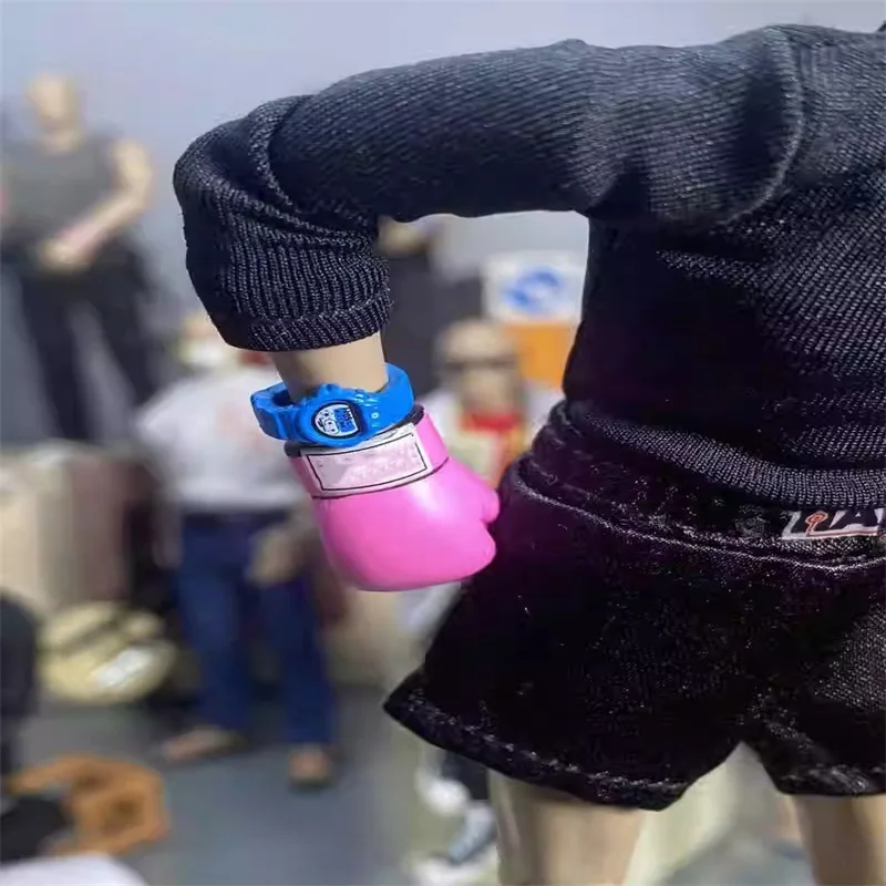 YYDS 1/12 accessoires de soldat mode gants de boxe rose à la mode modèle jouet adapté au corps de figurine d'action de 6 pouces en Stock