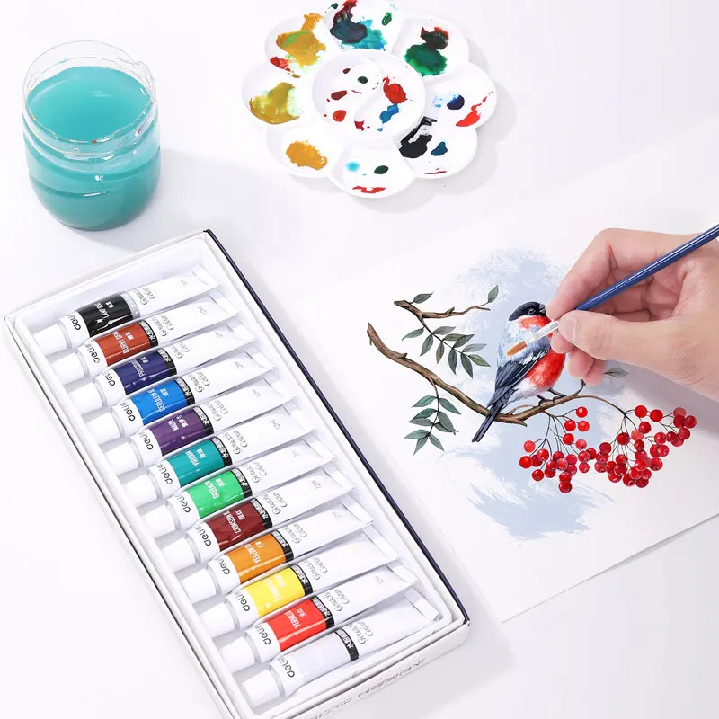 12/18/24 Color Deli Watercolor Pigment Set Children'S Painting Tools Complete Of Art Student Specific Office Learning Supplies