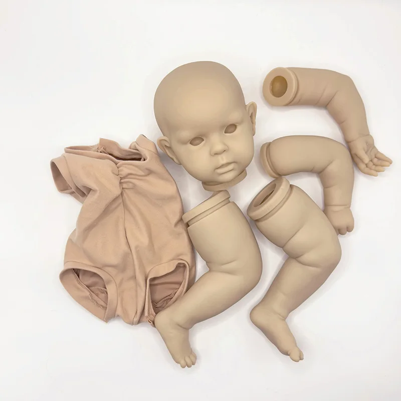 NPK 18인치 미완성 미도색 인형 부품 프랑스 색상 DIY 블랭크 키트 리본 워드 리본 키트 한정판 실물 같은 소프트 터치