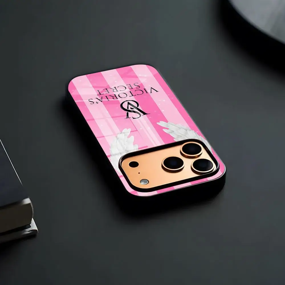 Funda de Lujo V-Victoria-Ss S-Secretes para iPhone 17, PC+TPU, Regalo para Parejas, Compatible con Air 16, 15, 17, 14 Pro Max, 13, 12, 11, X, XS, XR Plus