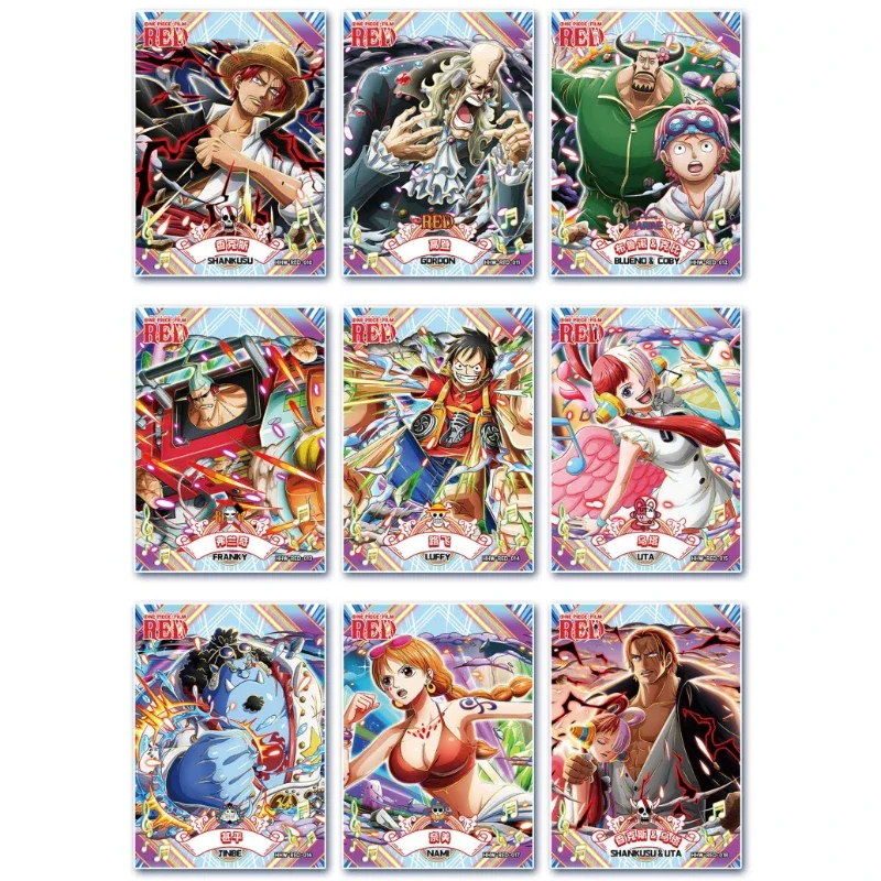 Anime One Piece Card capitolo finale RED Theater Edition rufy SSP AR HW HR SP PR Collection Cards giocattoli per bambini regali